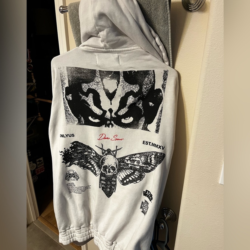 XXL Darc Sport x Star Wars Maul and the Moth Chambers zip up hoodie